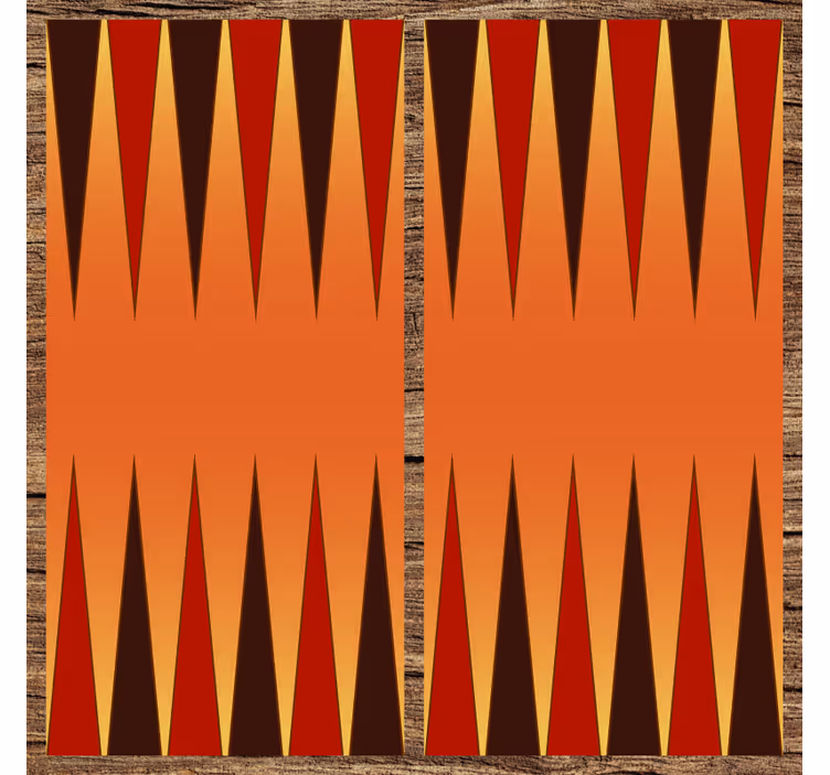 Persiana enrollable infantil alfombra vinílica backgammon - TenVinilo