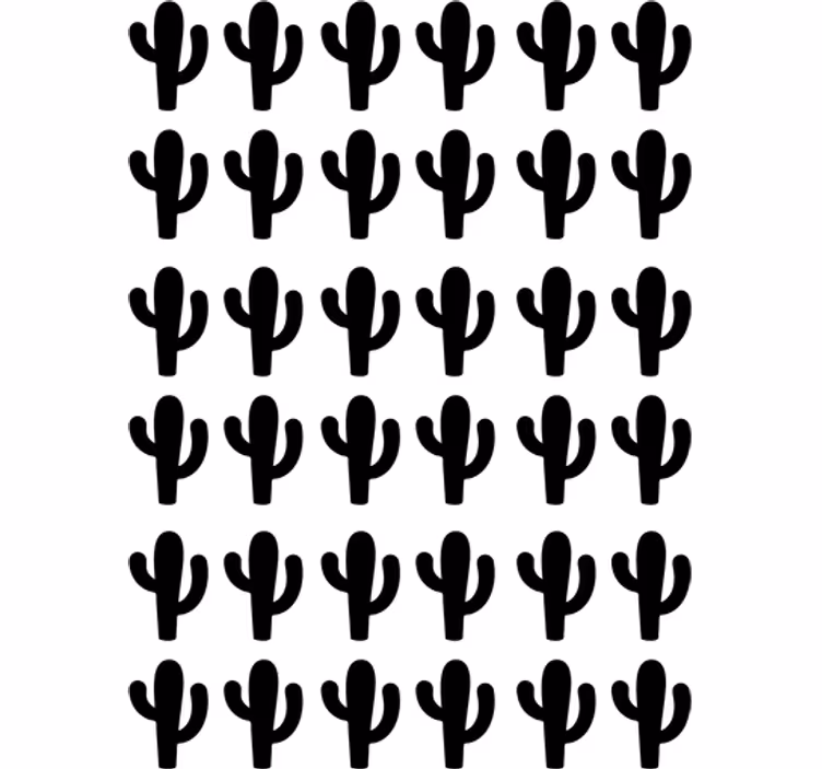 Persiana enrollable juvenil sticker cactus decorativos - TenVinilo