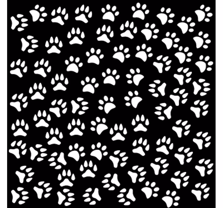 Persiana enrollable juvenil huellas de animales - TenVinilo