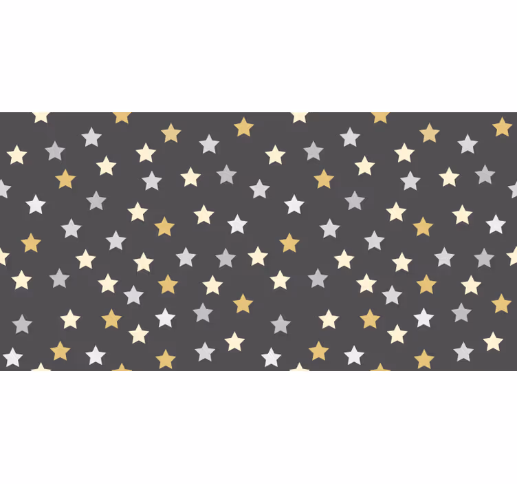 Persiana enrollable juvenil estrellas doradas - TenVinilo