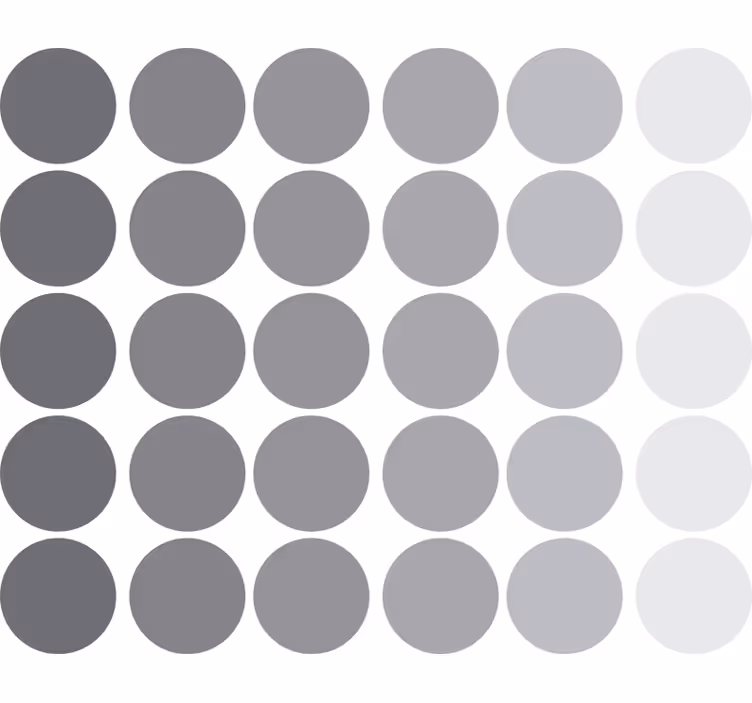 Persiana enrollable juvenil círculos geométricos gris - TenVinilo