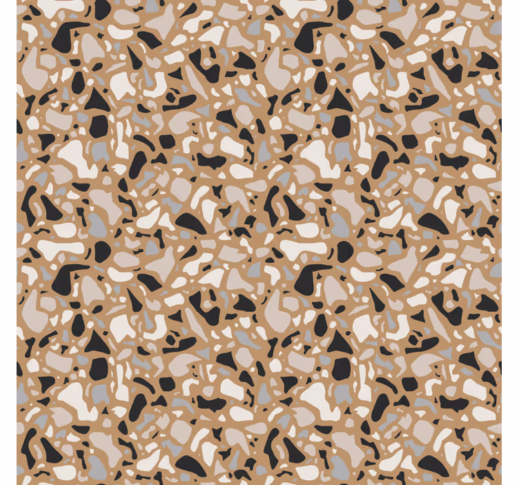Persiana enrollable beige terrazo marrón clásico - TenVinilo