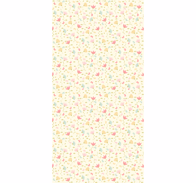 Persiana enrollable floral mariposas amarillas - TenVinilo