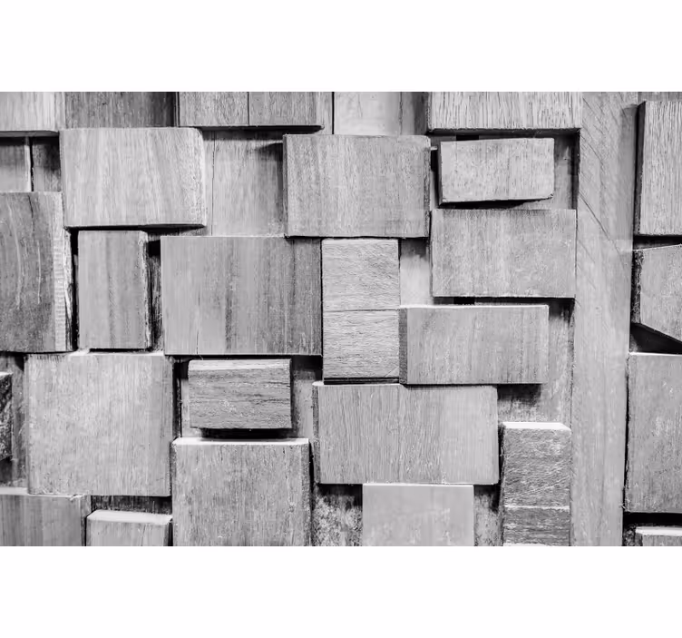 Persiana enrollable gris textura 3d madera oscura - TenVinilo