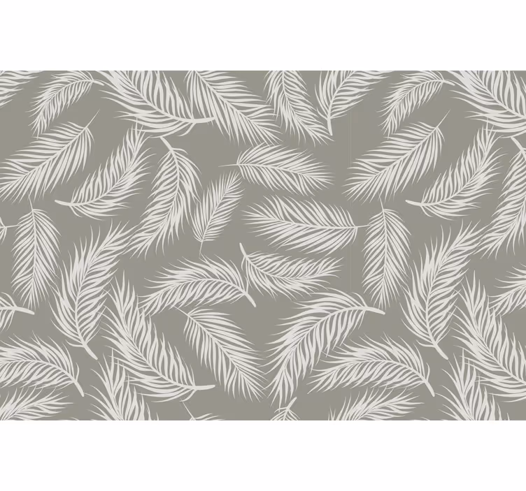 Persiana enrollable gris patrón hamptons beige tropical - TenVinilo
