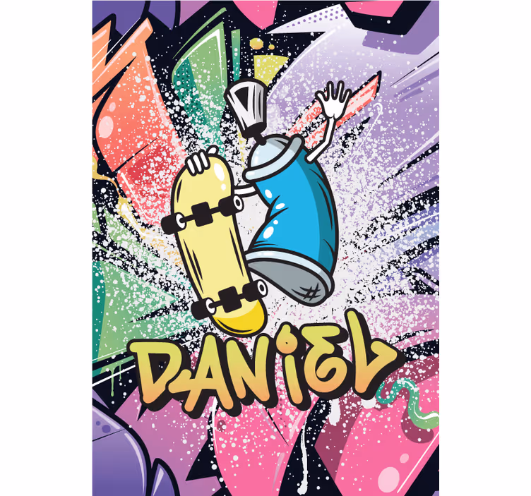 Persiana enrollable juvenil póster grafitti personalizado - TenVinilo