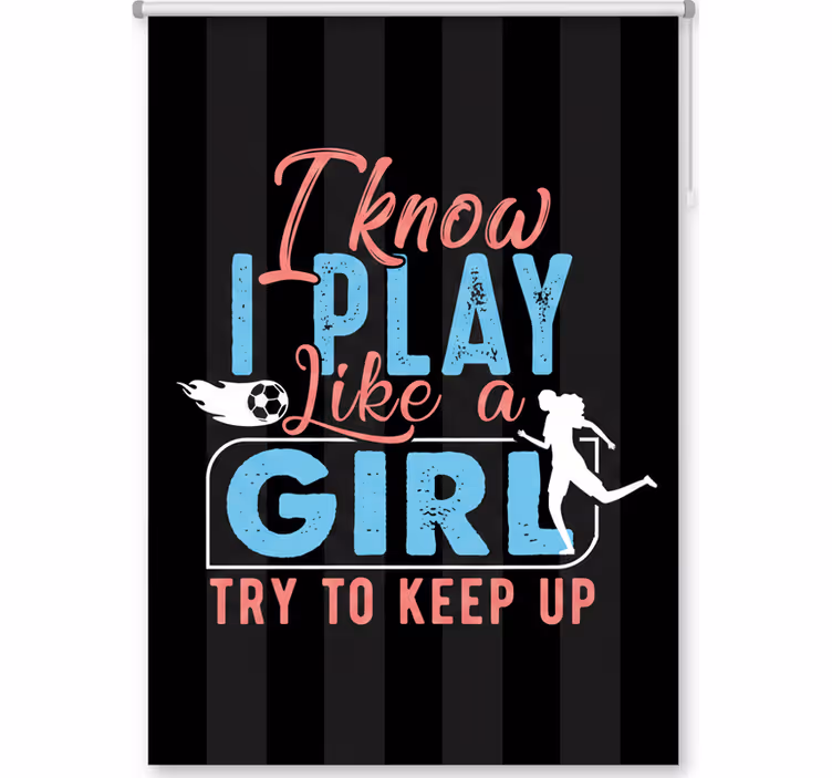 Persiana enrollable juvenil juego de chicas - TenVinilo
