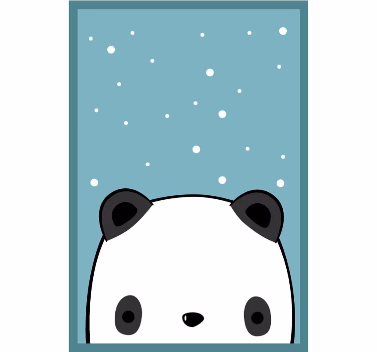 Persiana enrollable divertido panda lindo - TenVinilo