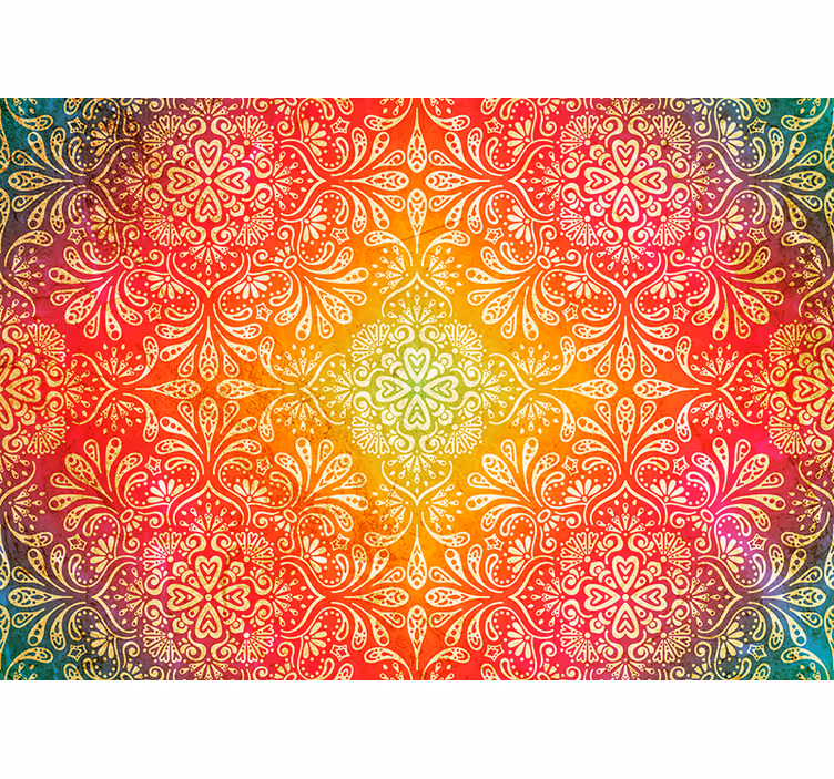 Persiana enrollable zen con patrón degradado ornamental - TenVinilo