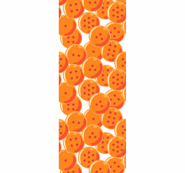 Persiana enrollable naranja bolas de dragón - TenVinilo