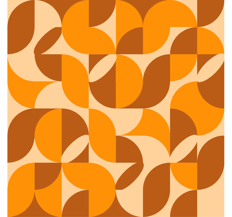 Persiana enrollable naranja estilo retro - TenVinilo