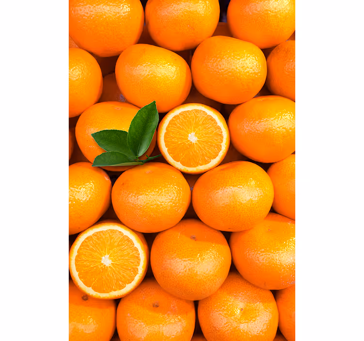 Persiana enrollable naranja naranjas - TenVinilo