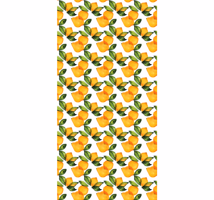 Persiana enrollable naranja estilo mediterráneo limón - TenVinilo