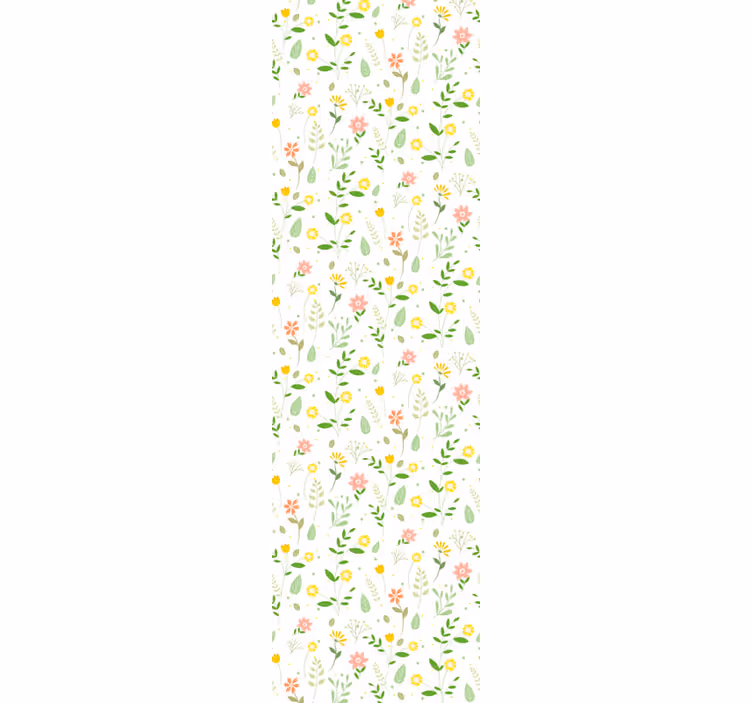 Persiana enrollable exterior diseño flores multicolor - TenVinilo