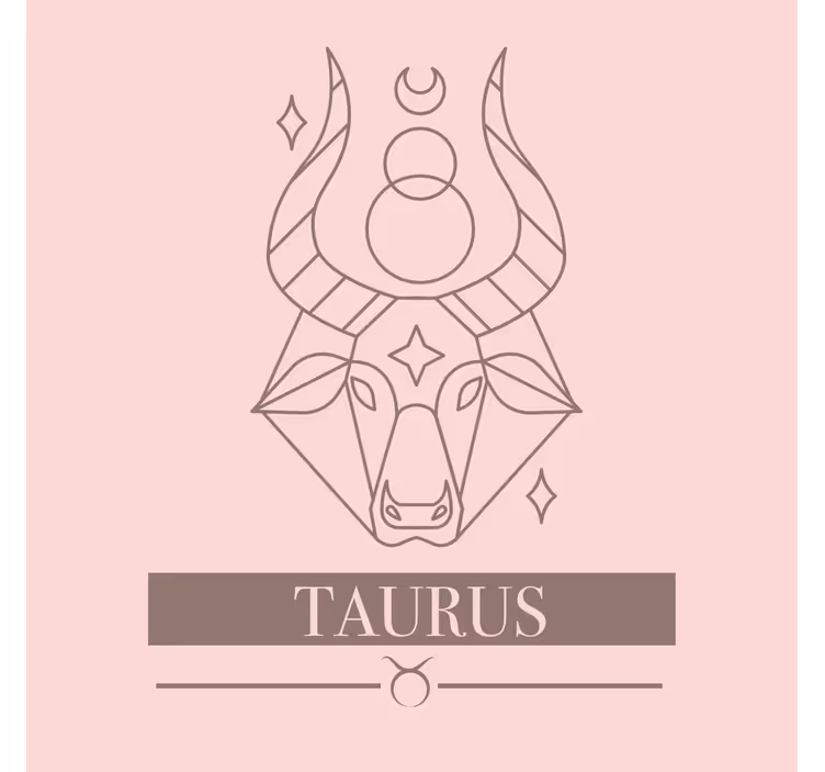 Persiana enrollable para baño diseño zodiacal tauro rosa - TenVinilo