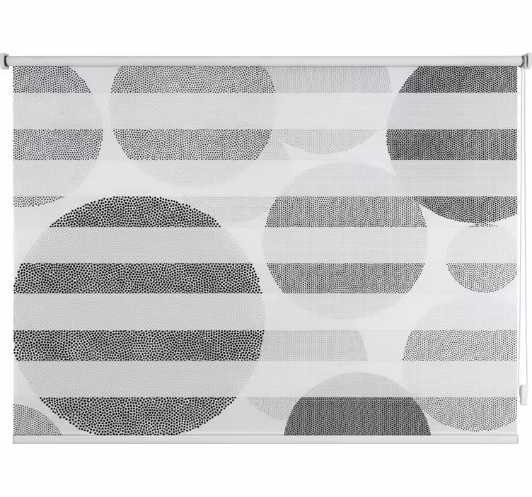Persiana enrollable para baño círculo de luz - TenVinilo