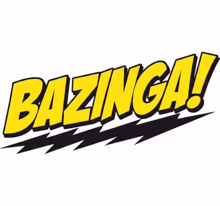 Persiana enrollable tv vinilo decorativo bazinga big bang - TenVinilo
