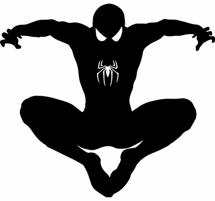 Persiana enrollable superhéroes silueta de spiderman - TenVinilo