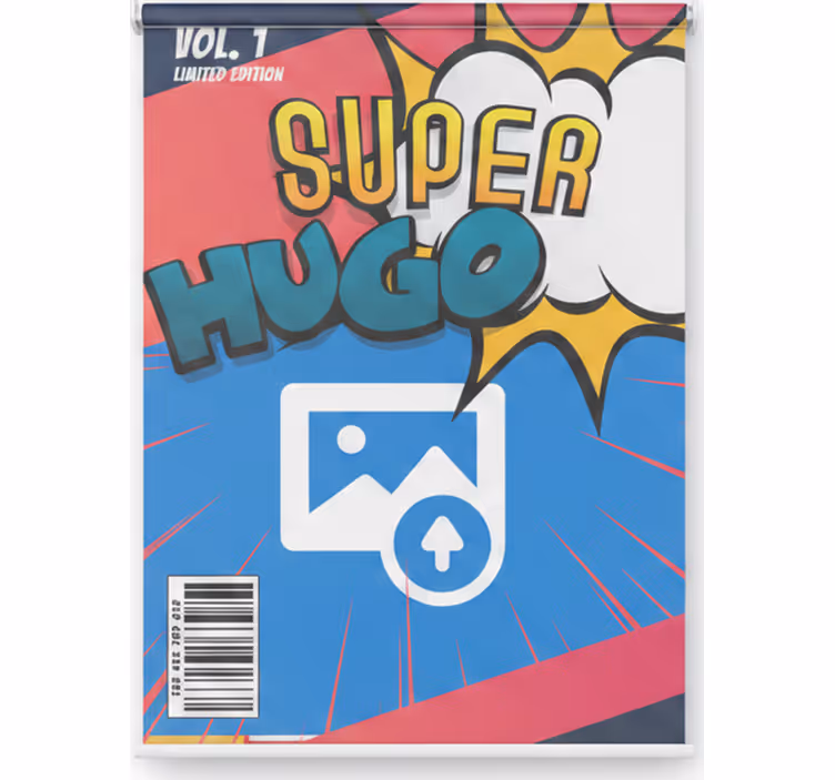 Persiana enrollable superhéroes cómic personalizado - TenVinilo