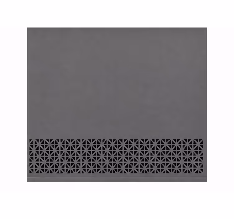 Persiana enrollable gris con diseño de rayas - TenVinilo