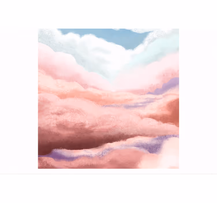 Persiana enrollable rosa 180 nubes melocotón - TenVinilo
