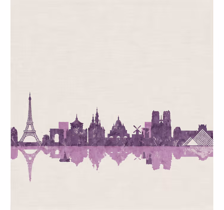 Persiana enrollable morada horizonte de parís - TenVinilo
