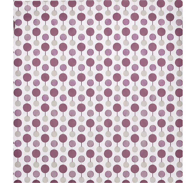 Persiana enrollable morada patrón de círculos conectados - TenVinilo