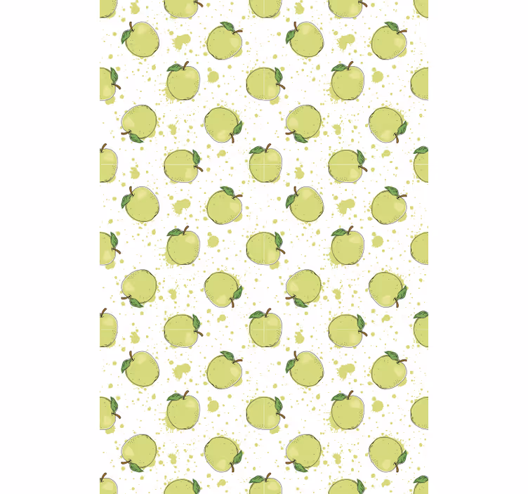 Persiana enrollable frutas matriz de manzana verde - TenVinilo