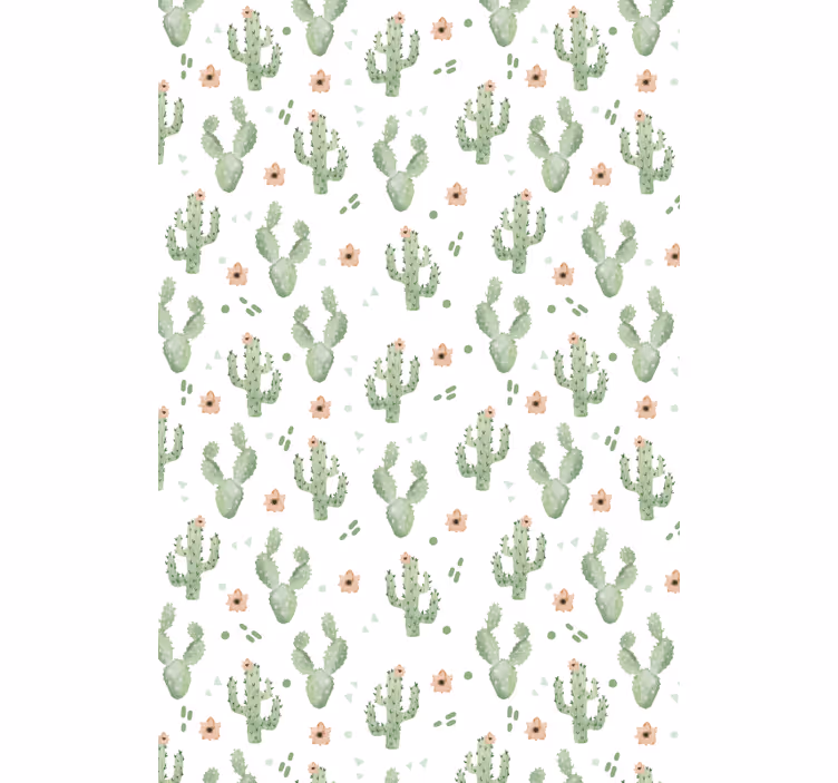 Persiana enrollable cactus patrón floral - TenVinilo
