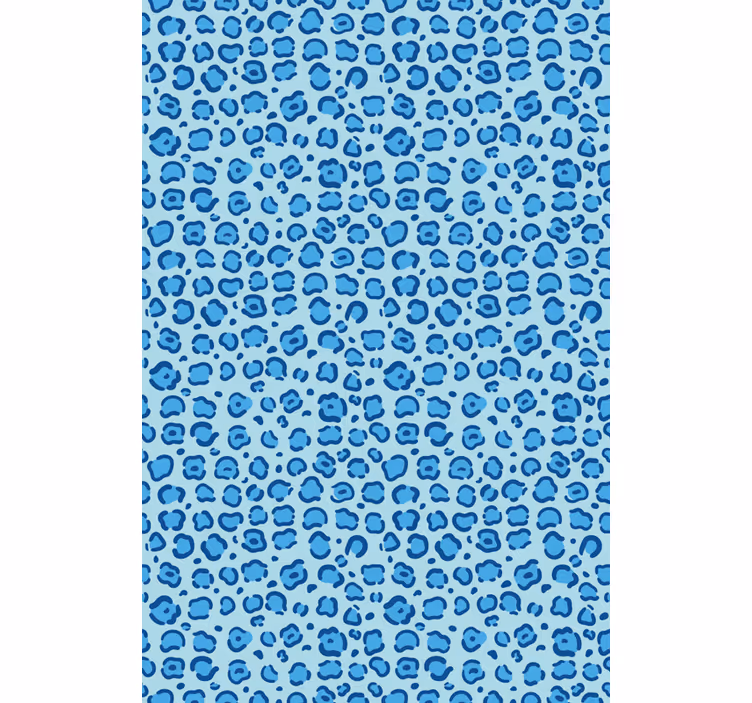 Persiana enrollable animales patrón de manchas azules - TenVinilo