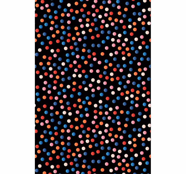 Persiana enrollable infantil lunares de colores - TenVinilo