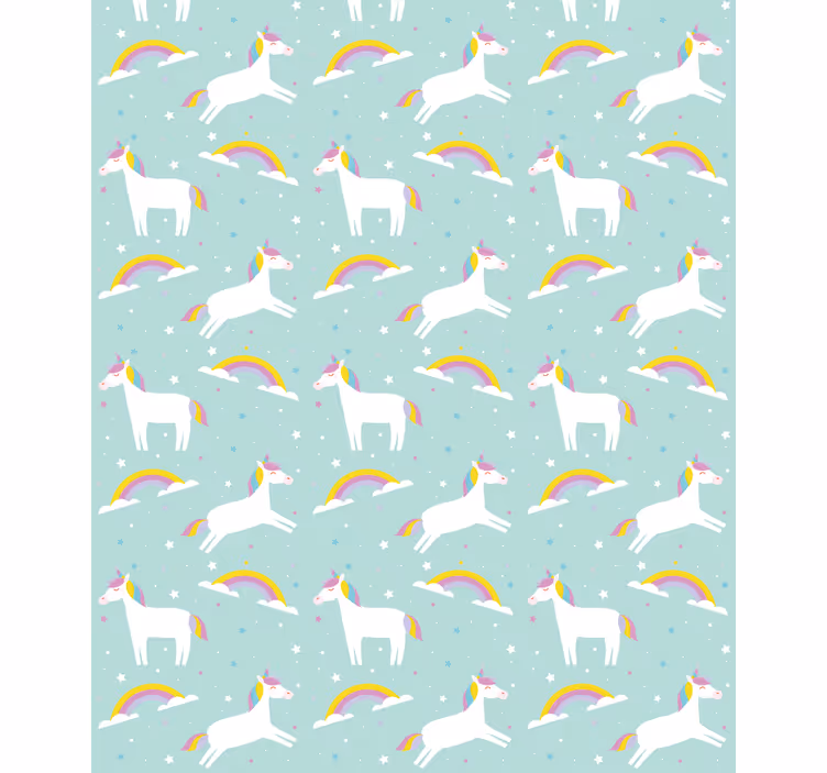 Persiana enrollable infantil unicornios míticos y arcoíris - TenVinilo