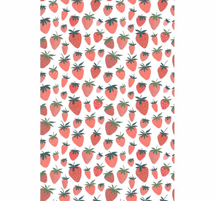 Persiana enrollable frutas diseño de fresas - TenVinilo