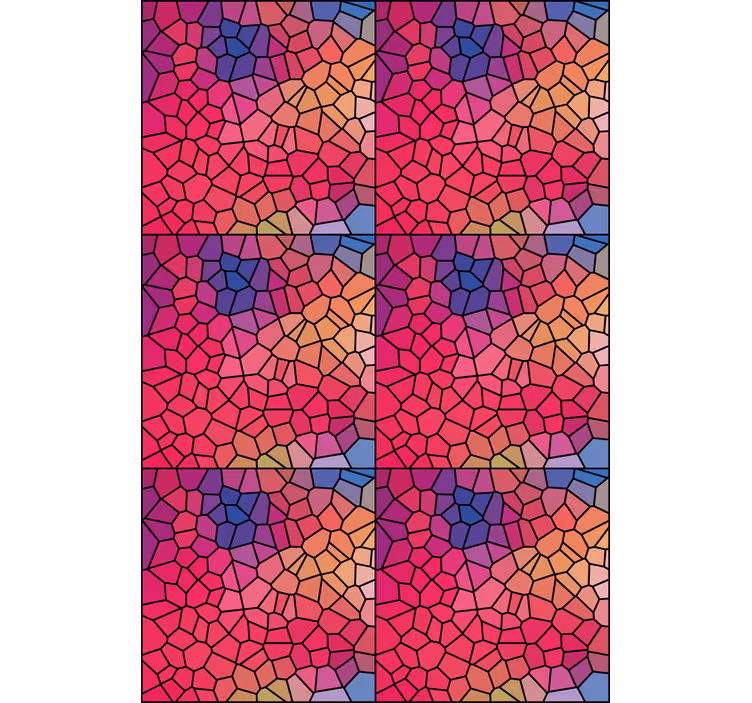 Persiana enrollable textura patrón de color de mosaico - TenVinilo