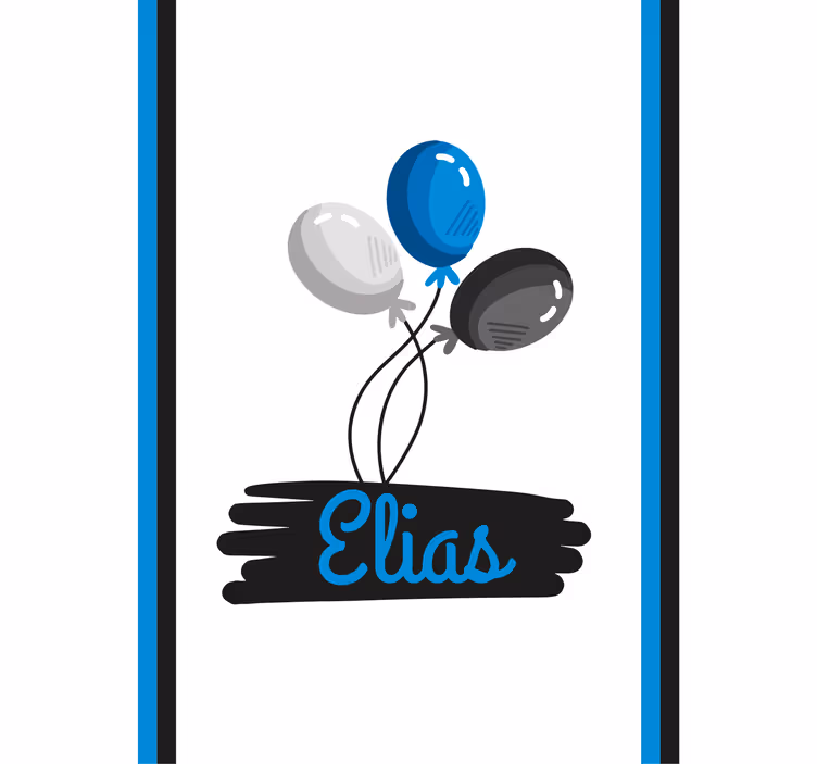 Persiana enrollable personalizable diseño de globos - TenVinilo