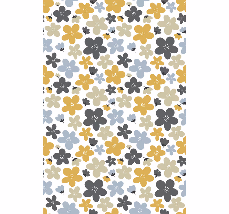 Persiana enrollable flores arreglo floral para niños - TenVinilo
