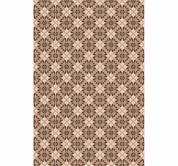 Estor baño Azulejos españoles marrones - TenVinilo