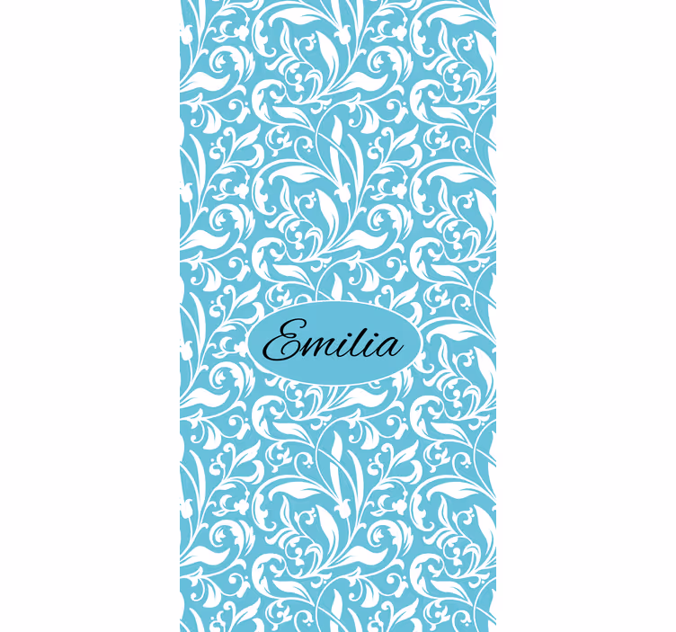 Persiana enrollable floral motivo de flores personalizadas - TenVinilo