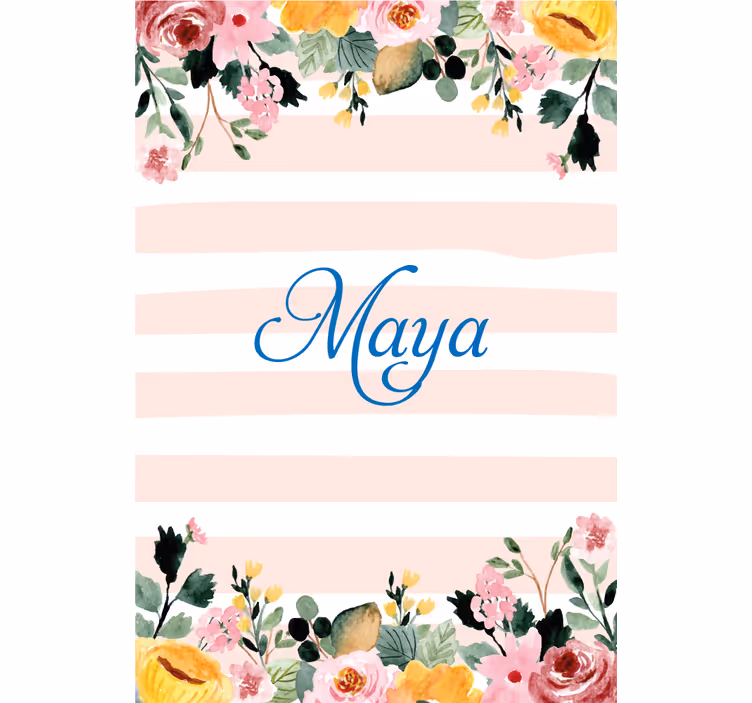 Persiana enrollable juvenil diseño floral personalizado - TenVinilo