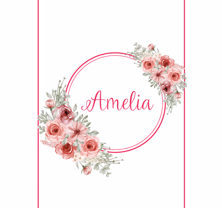 Persiana enrollable flores arreglo floral personalizado - TenVinilo