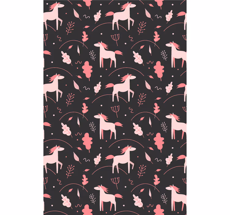 Persiana enrollable infantil dulces unicornios rosados - TenVinilo