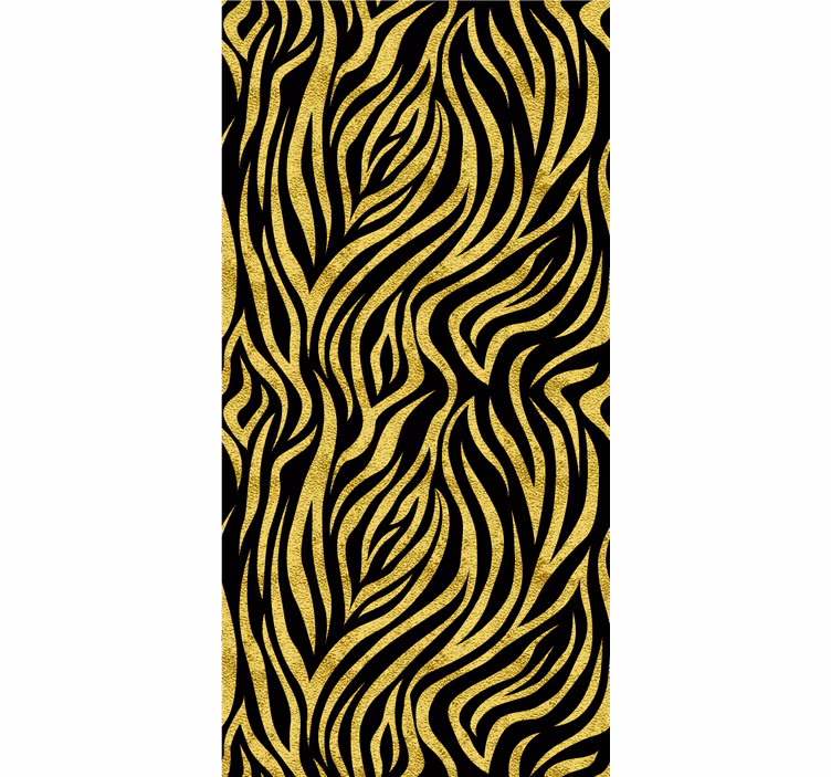 Persiana enrollable animales estampado de tigre amarillo - TenVinilo