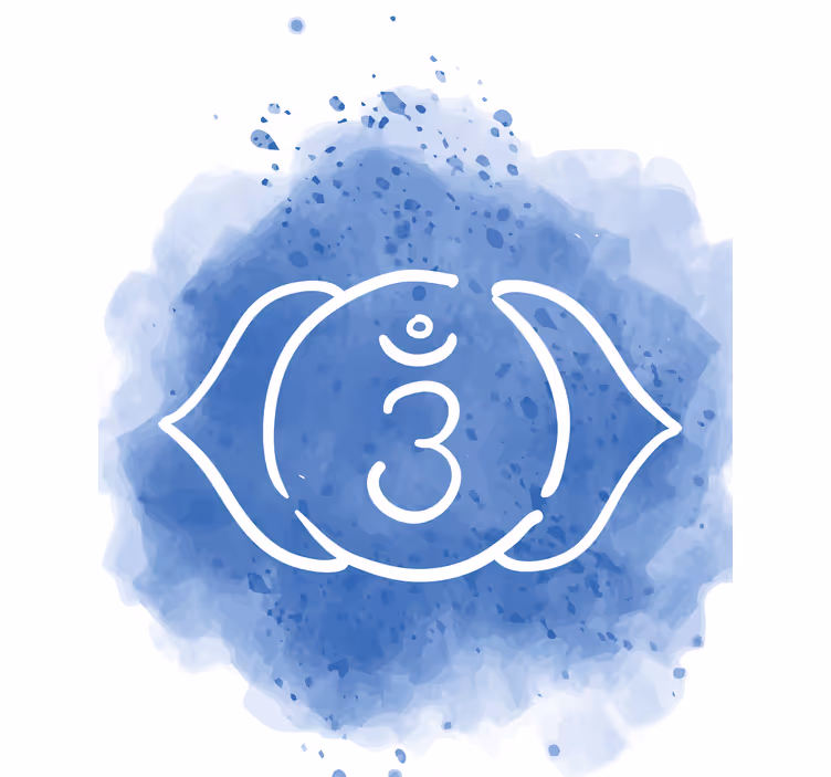 Estor zen Símbolo del chakra del tercer ojo - TenVinilo