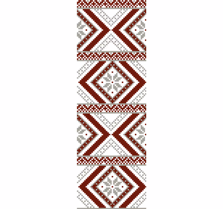 Persiana enrollable textura patrón textil geométrico - TenVinilo