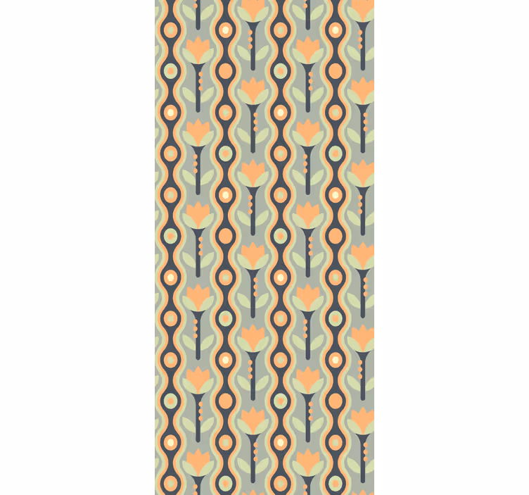 Persiana enrollable floral rollo de pétalos abstracto - TenVinilo