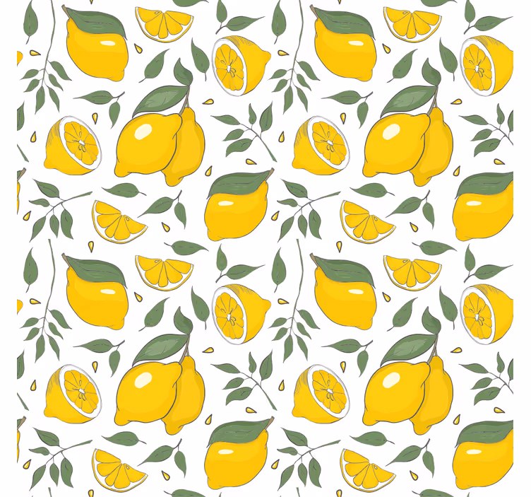 Persiana enrollable frutas limones y rodajas - TenVinilo