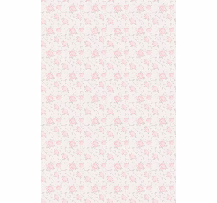 Persiana enrollable floral delicadas rosas rosadas - TenVinilo