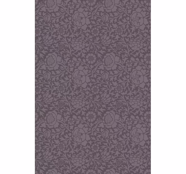 Persiana enrollable floral elegante patrón gris - TenVinilo