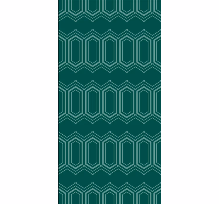 Persiana enrollable textura patrón geométrico verde - TenVinilo