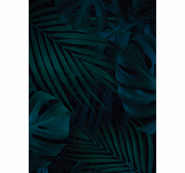 Persiana enrollable árboles patrones de hojas tropicales - TenVinilo